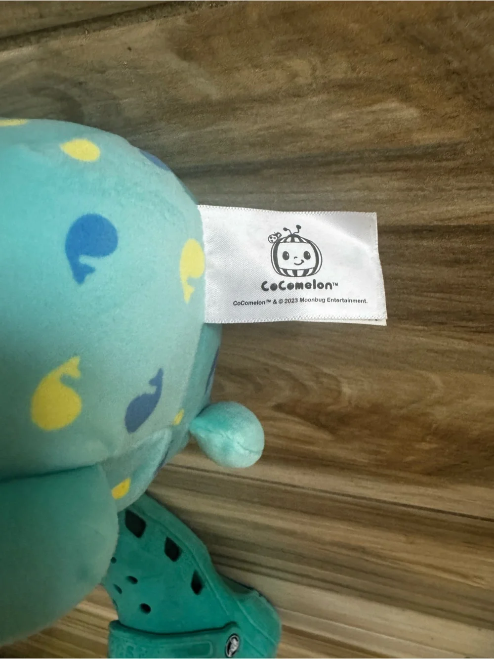 Plush J.J Baby Doll Soft Toy - Blue and Yellow- cocomellon